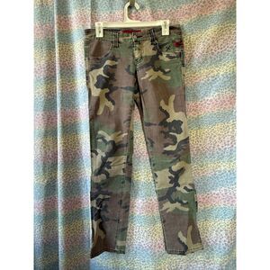 TRIPP NYC Women’s Camo Skinny Pants – Size 5 – 28” Inseam – Zip Pockets PUNK
